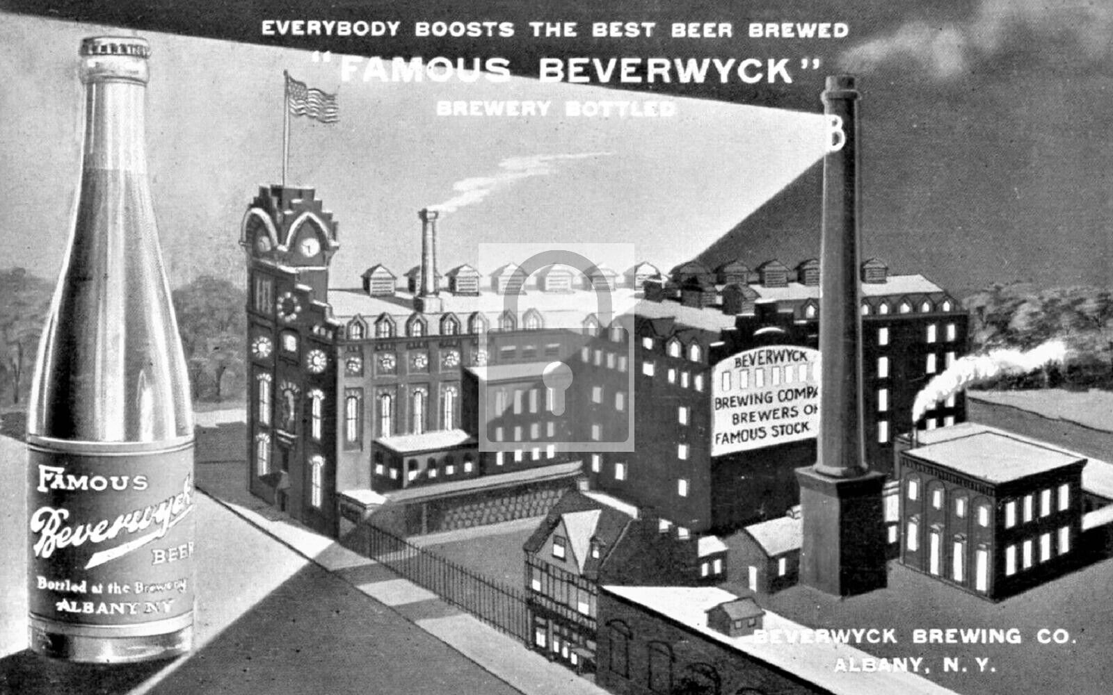 Famous Beverwyck Beer Brewing Co Albany New York NY - 8x10 Reprint