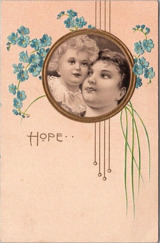 c1910s Religious Greetings Postcard Mother w/ Girl 
