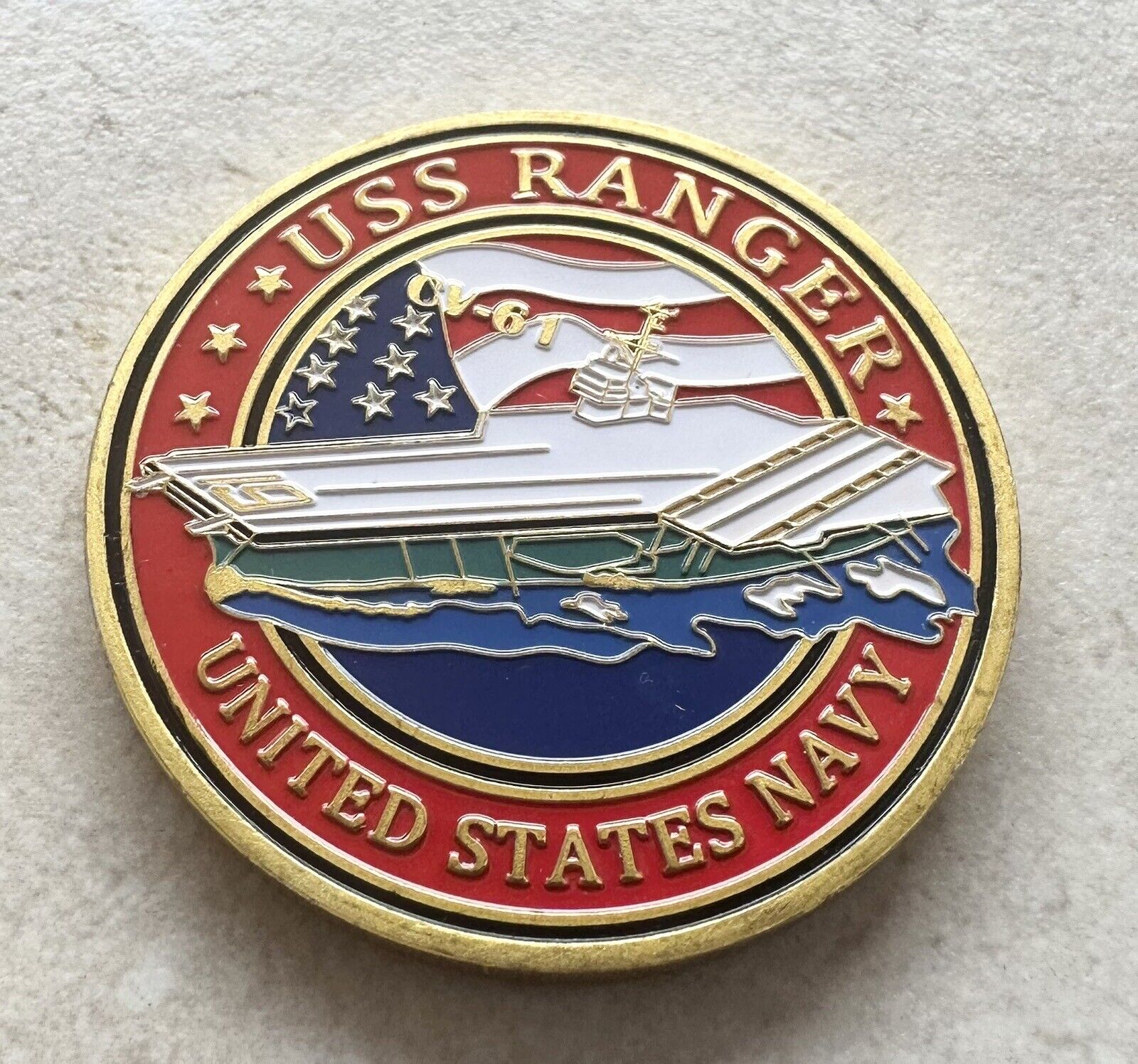 US NAVY - USS RANGER CV-61 Challenge Coin 