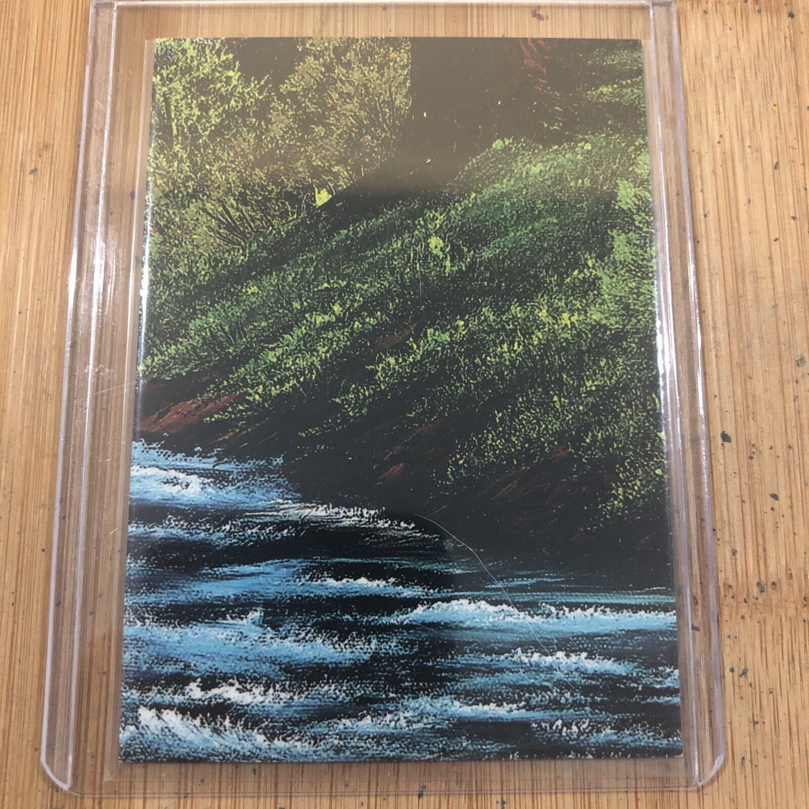 Cardsmiths Bob Ross 2023 Black Waterfall Puzzle Card 9 of 9 🌶️🥵
