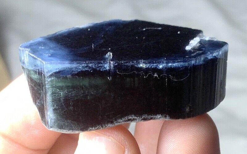 255 Carats beautiful Blue Cap Tourmaline Crystal Specimen From Afghanistan