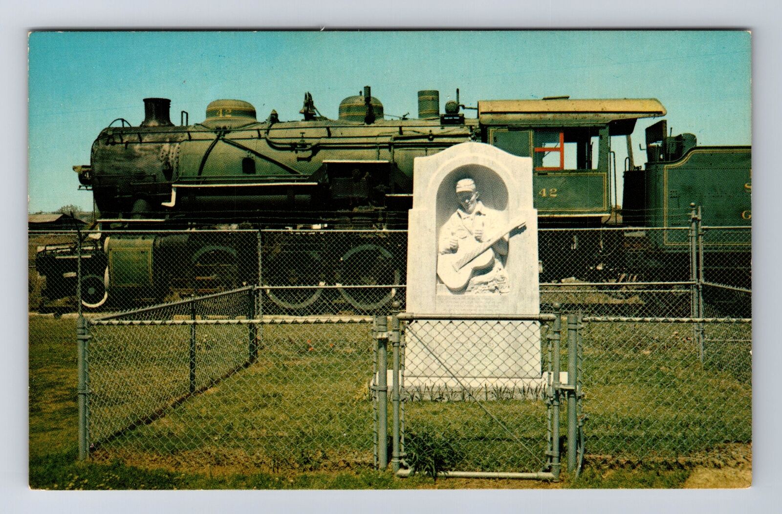 Meridian MS-Mississippi, Jimmie Rodgers Memorial Highland Park Vintage Postcard
