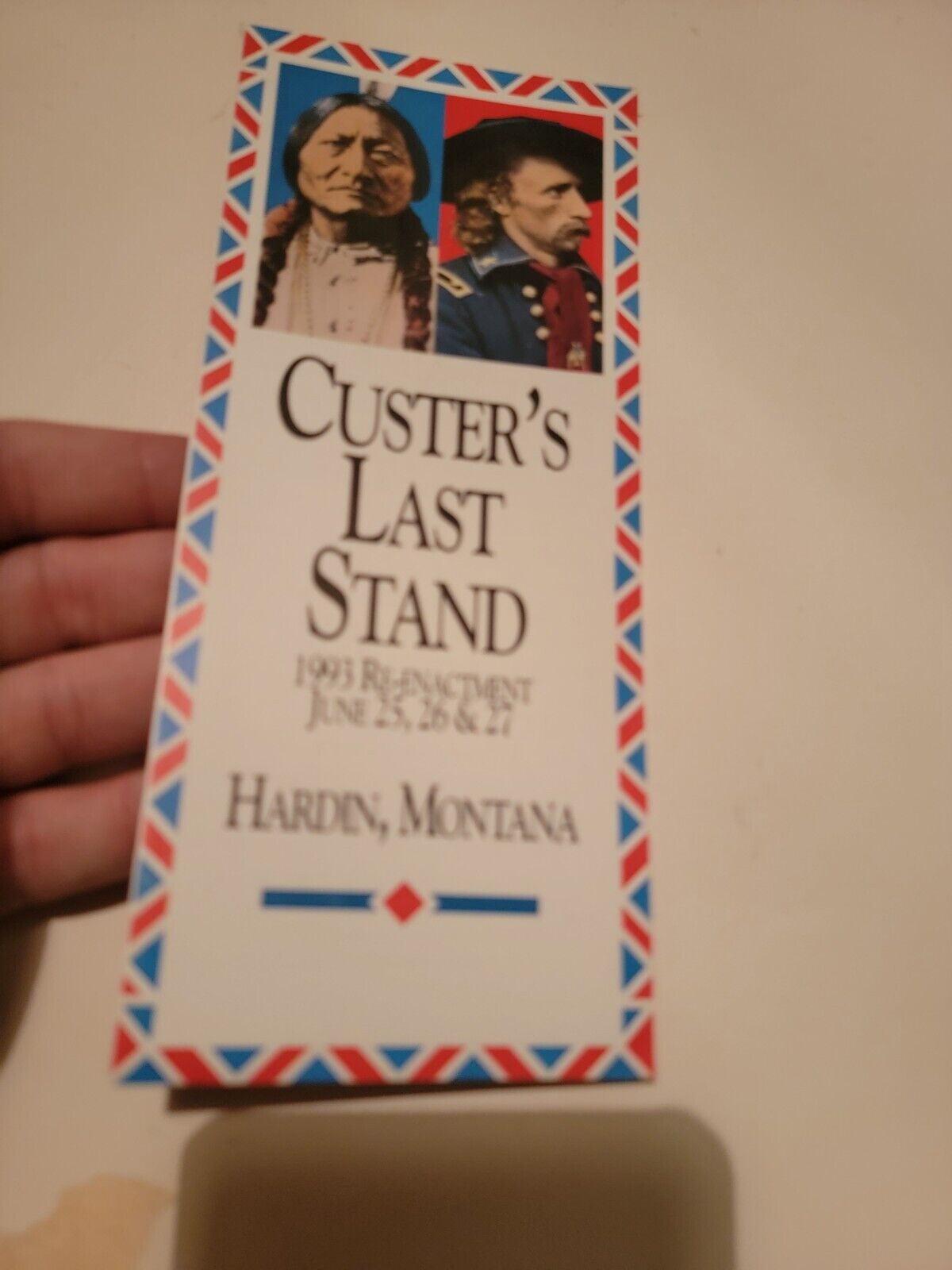 Vintage Brochure Travel Pamphlet Booklet Handout VTG Custers Last Stand Montana