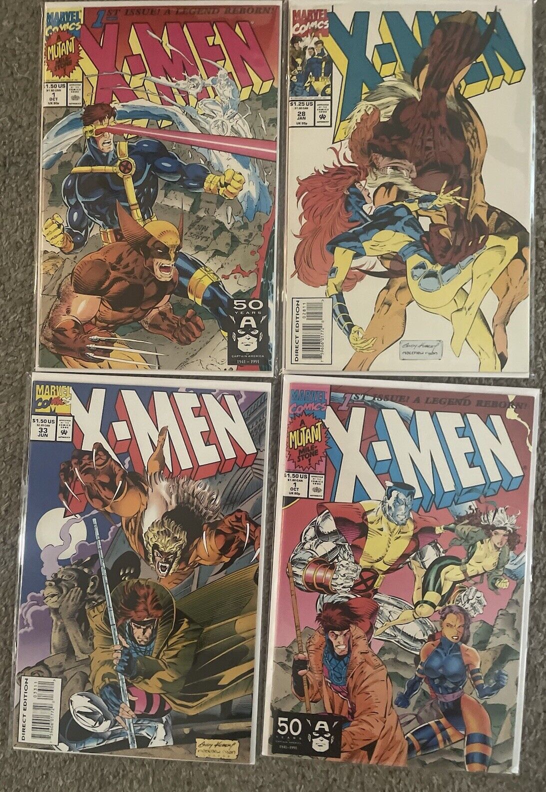 X-Men The REAL ‘92, ‘97 Lot -Best Selling Comic Of All Time - Major Key 🔑 