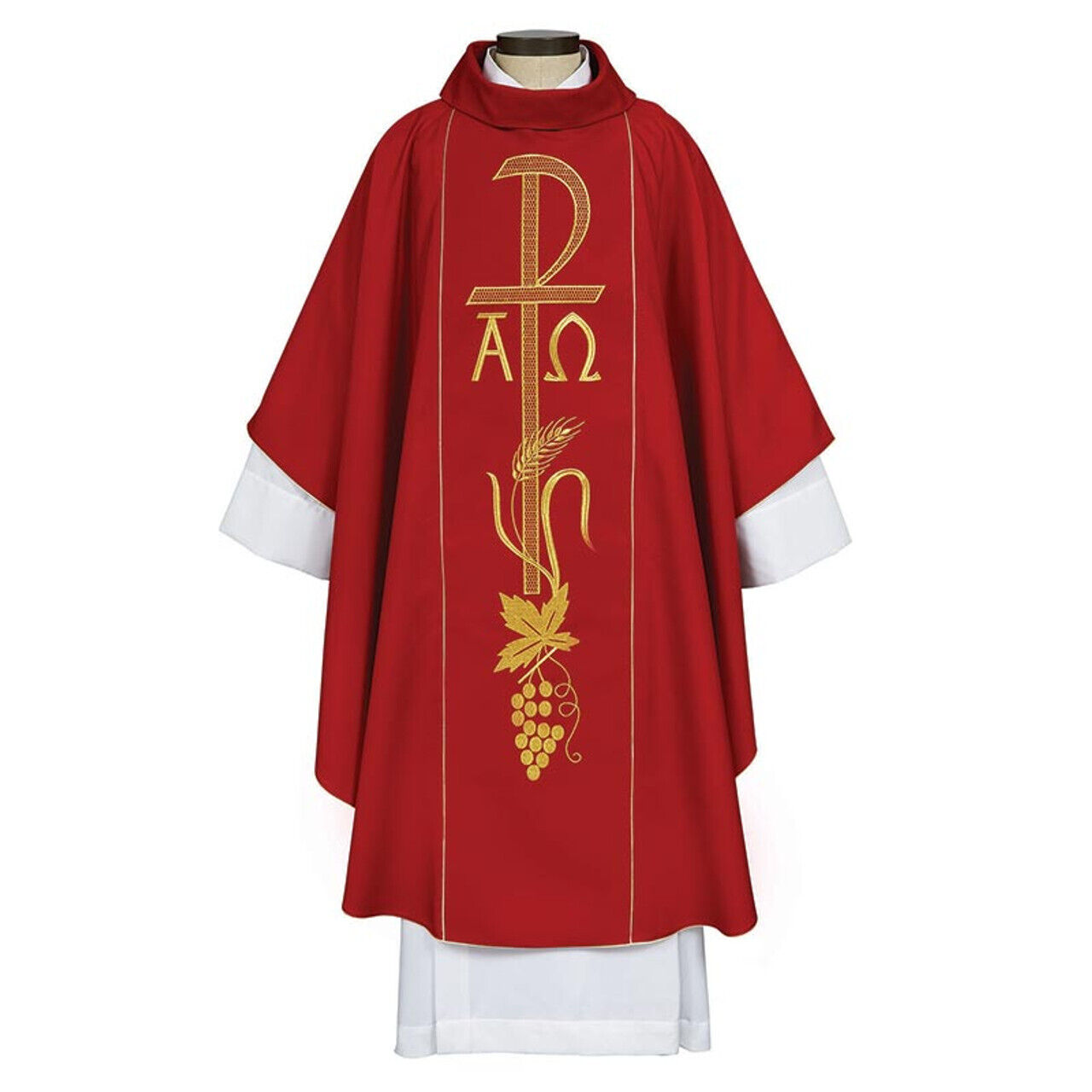 Religious Clergy Chasubles San Remo Collection Chasuble 51 Inch x 59 Inch, Red