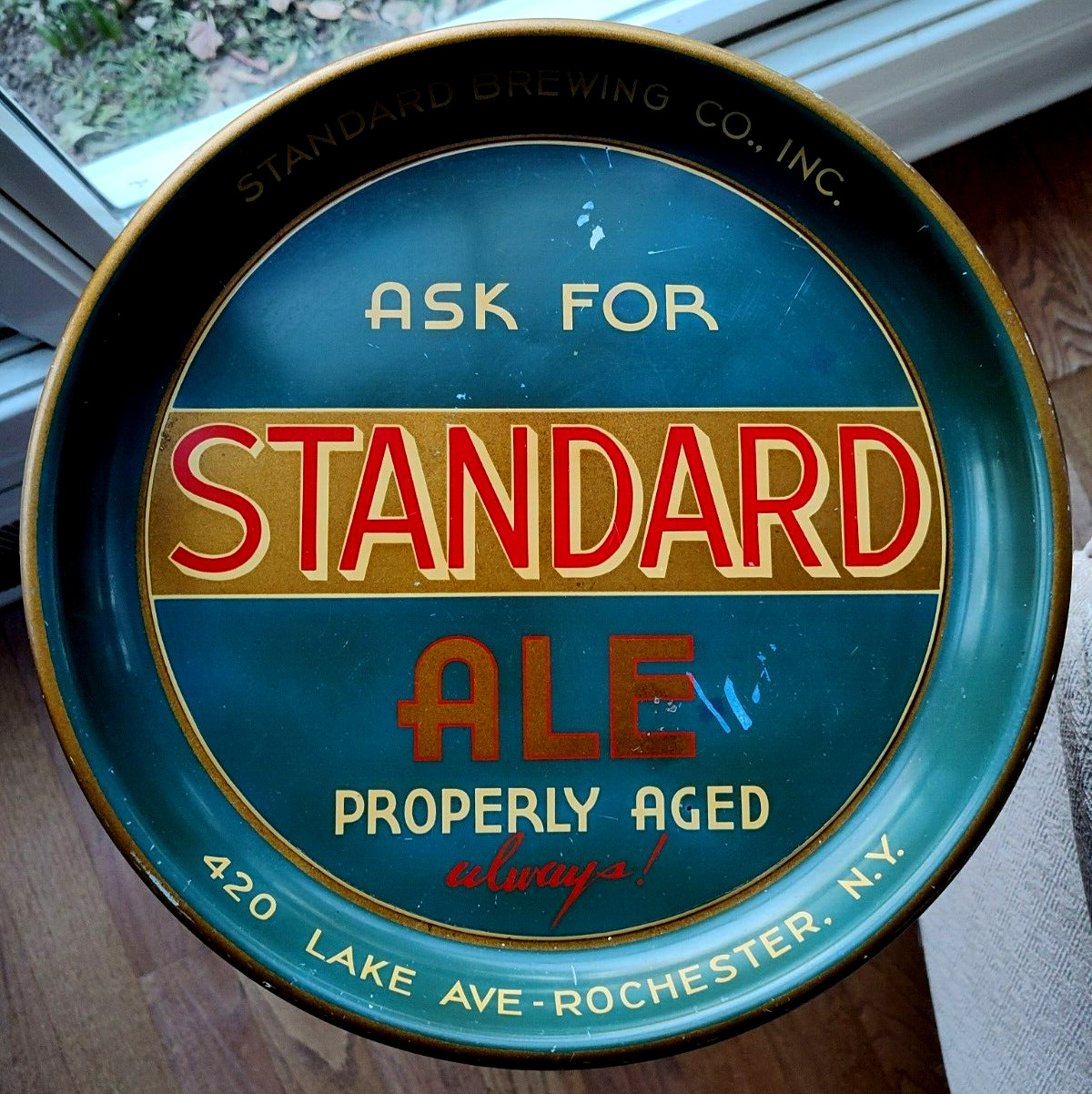 Vintage Standard Brewing Company Rochester NY Standard Ale Beer Tray