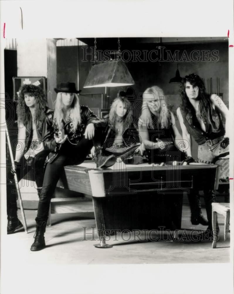 1991 Press Photo Glam Metal Band Warrant - hpp12148