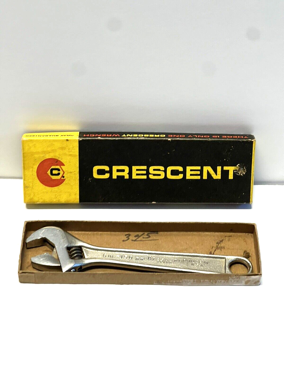 Crescent 6 Inch Adjustable Wrench; No. AT16; NOS Unused; ORIGINAL BOX
