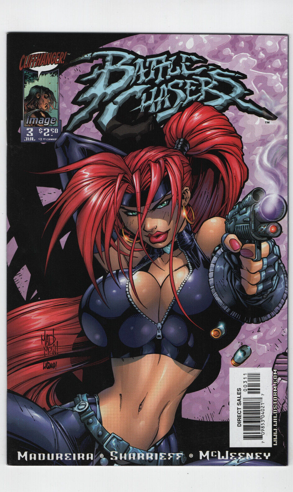 BATTLE CHASERS #3 Red Monika Cliffhanger Image Comics 1998 1 9 Good Girl Art GGA