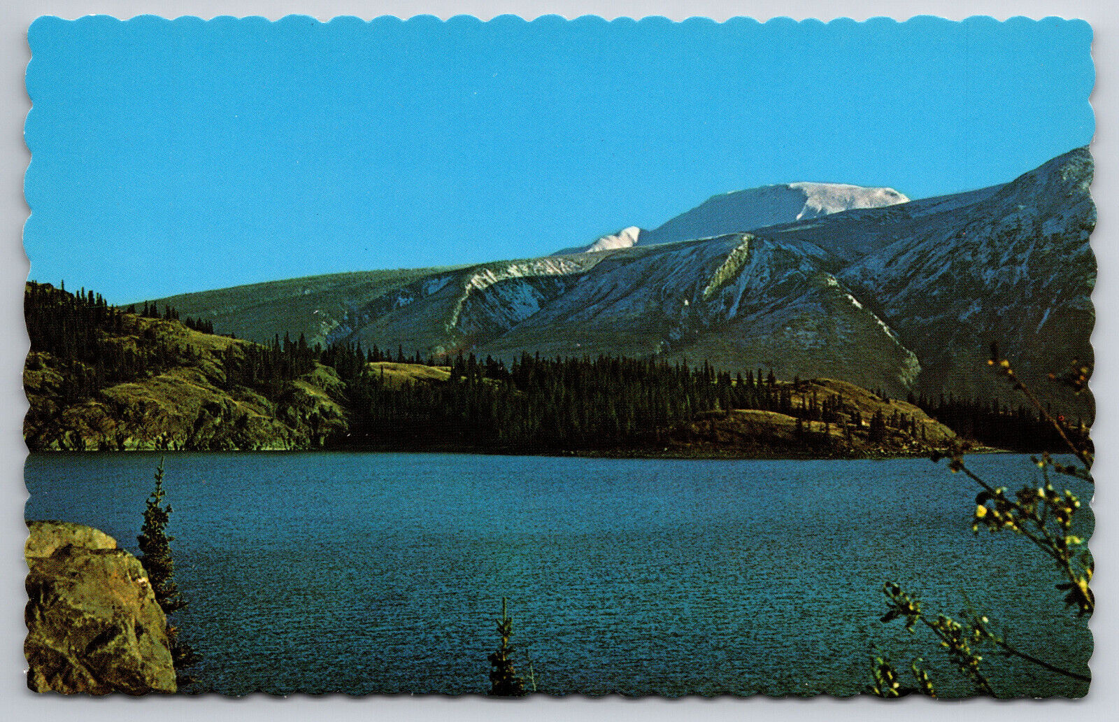 Vintage Canada Postcard Lake Kluane Largest Lake In The Yukon