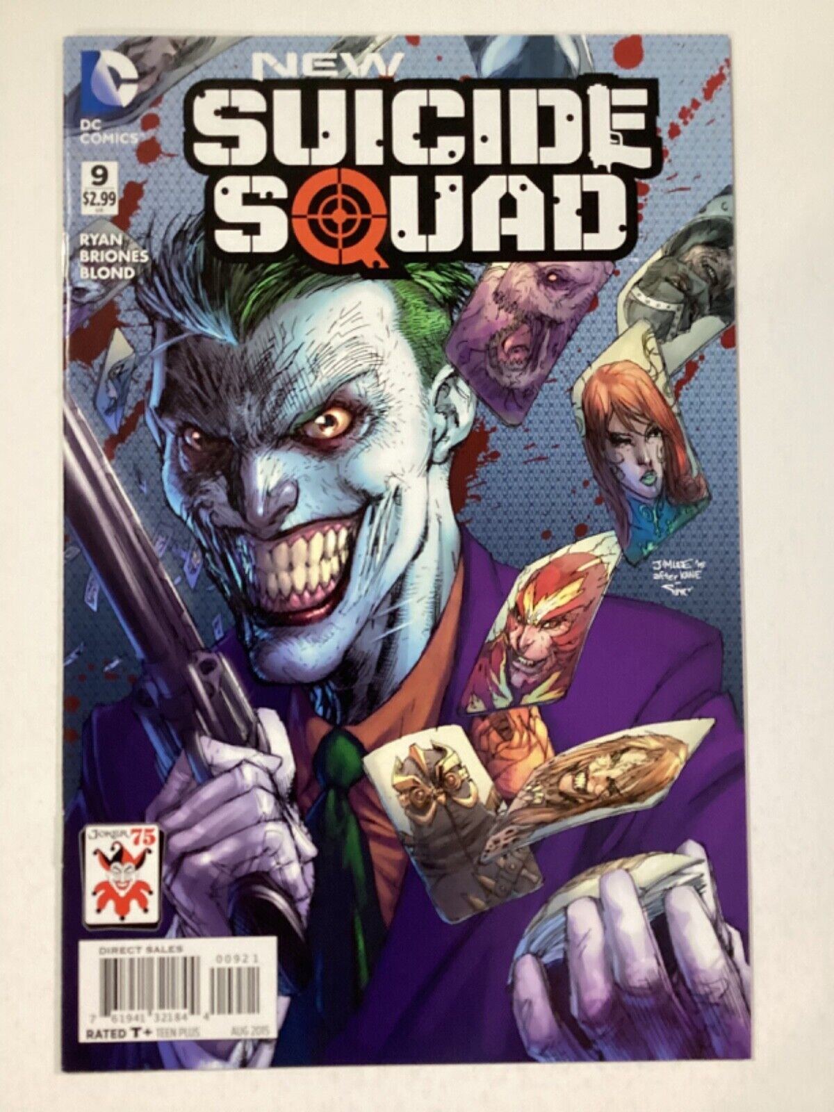 NEW SUICIDE SQUAD 2014 #9B VF 8.0 JOKER VARIANT EDITION BY 🖌JIM LEE🖌DC COMICS