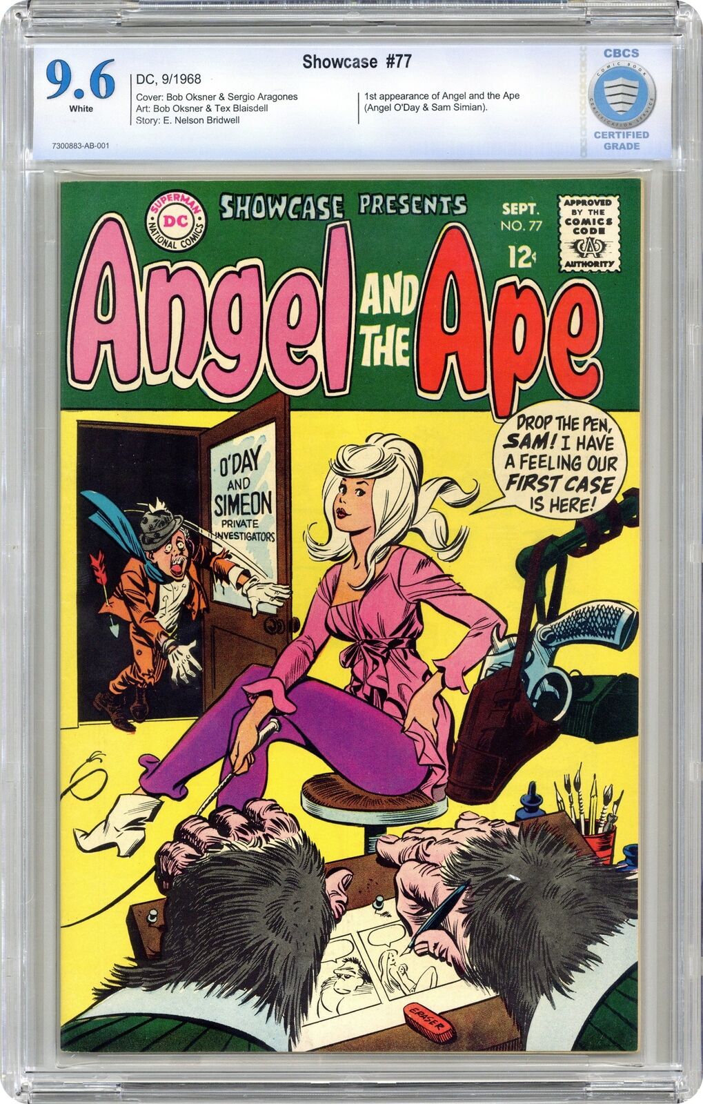 Showcase #77 CBCS 9.6 1968 7300883-AB-001 1st app. Angel and the Ape