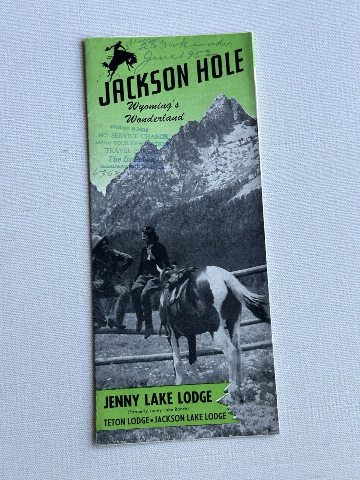 JACKSON HOLE Wyoming & Wonderland Booklet Vintage 