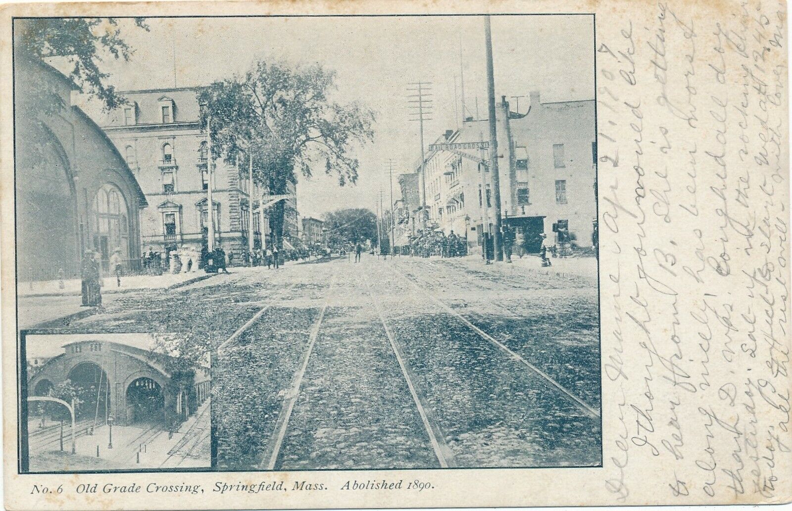 SPRINGFIELD MA – Old Grade Crossing (demolished 1890) – udb
