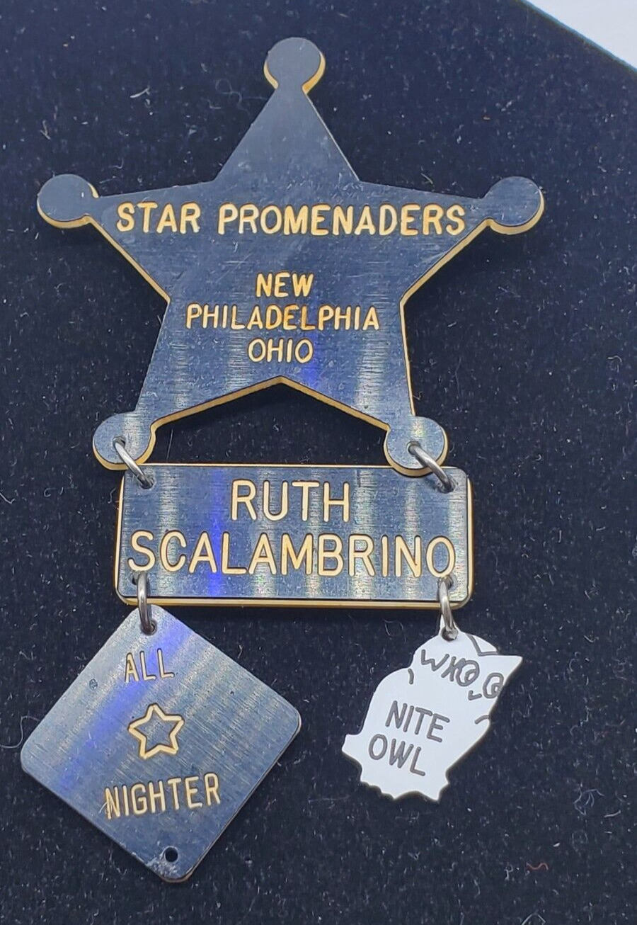 Vintage Star Promenaders Pin Enamel Lapel Hat Brooch Advertisement Pinback Pin