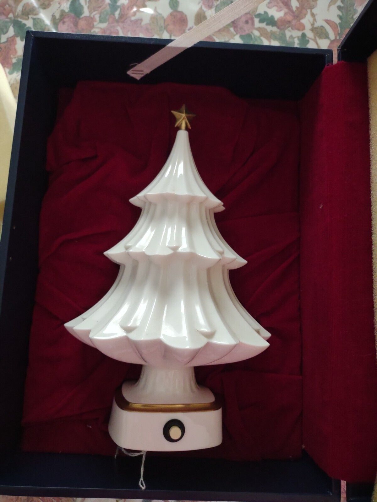 Noritake Studio Collection Bone China Lighted Christmas Tree -RARE