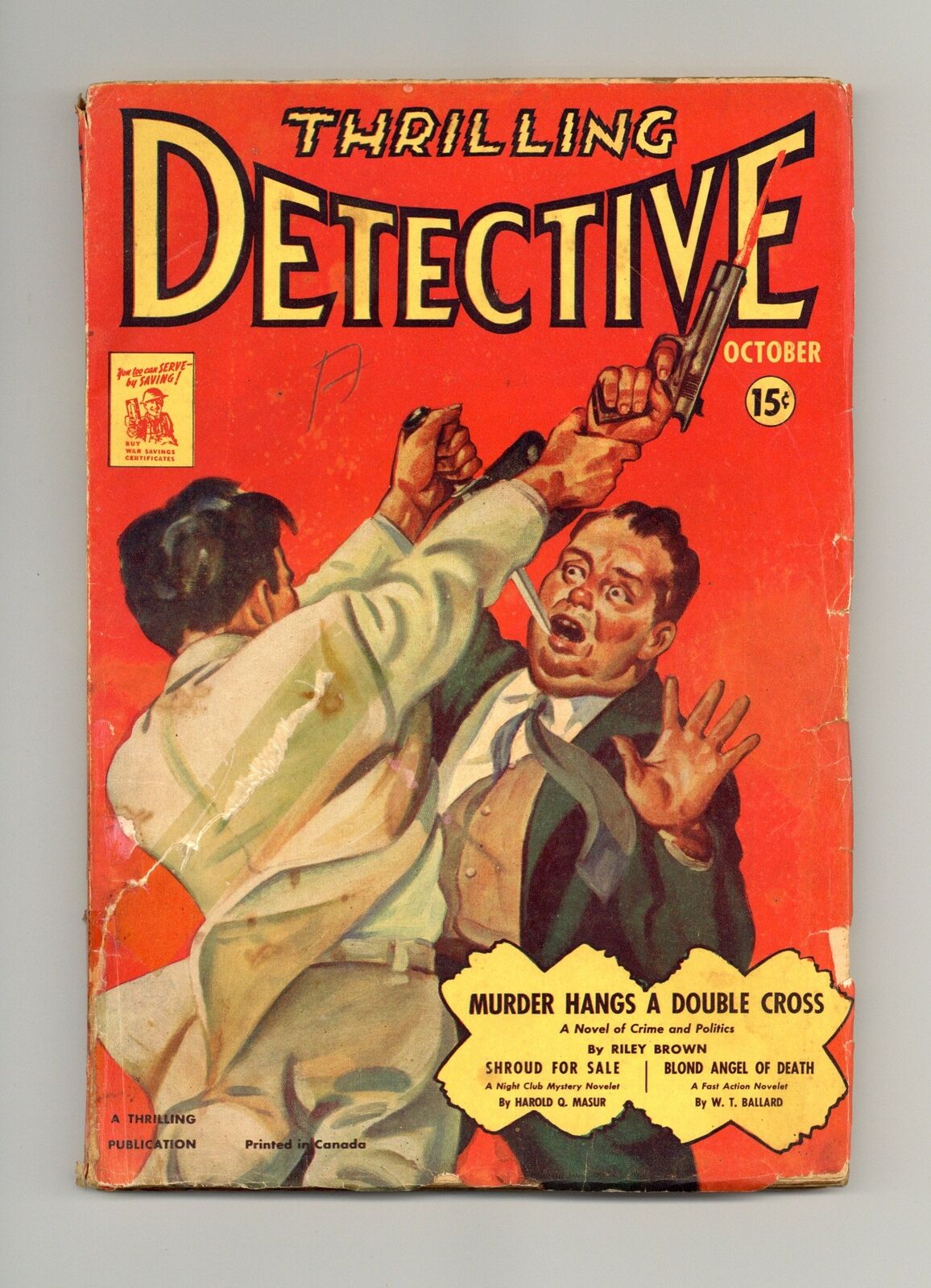 Thrilling Detective Oct 1942 Vol. 43 #3 GD/VG 3.0