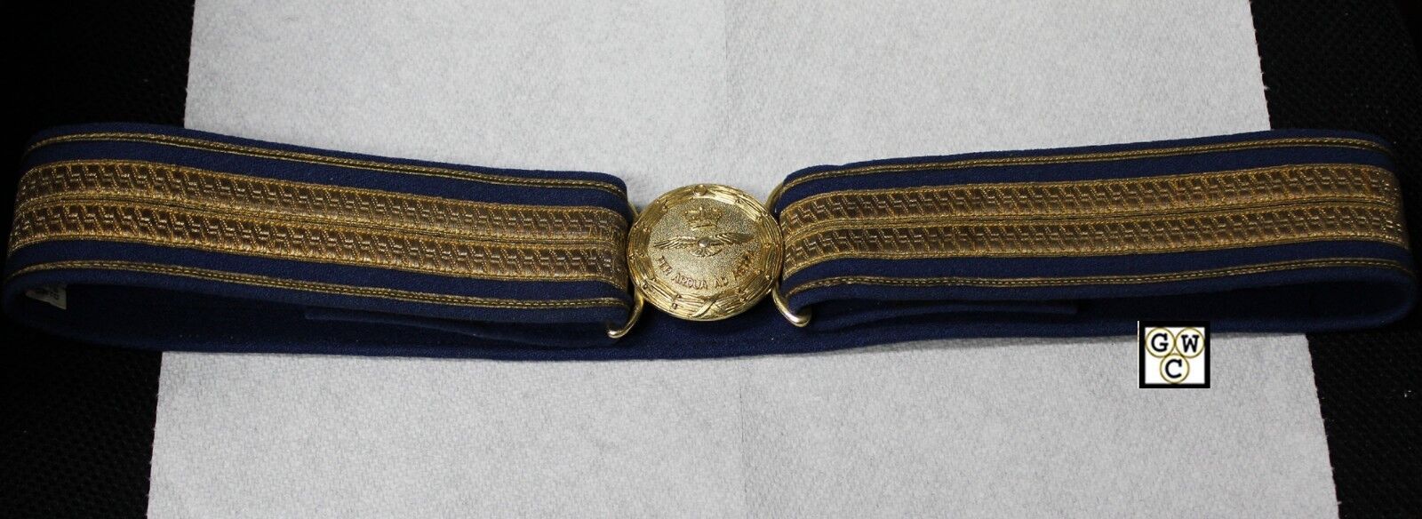Canada RCAF Brocade dress Belt Queen's Crown C.1960's by Ascot Military Accout