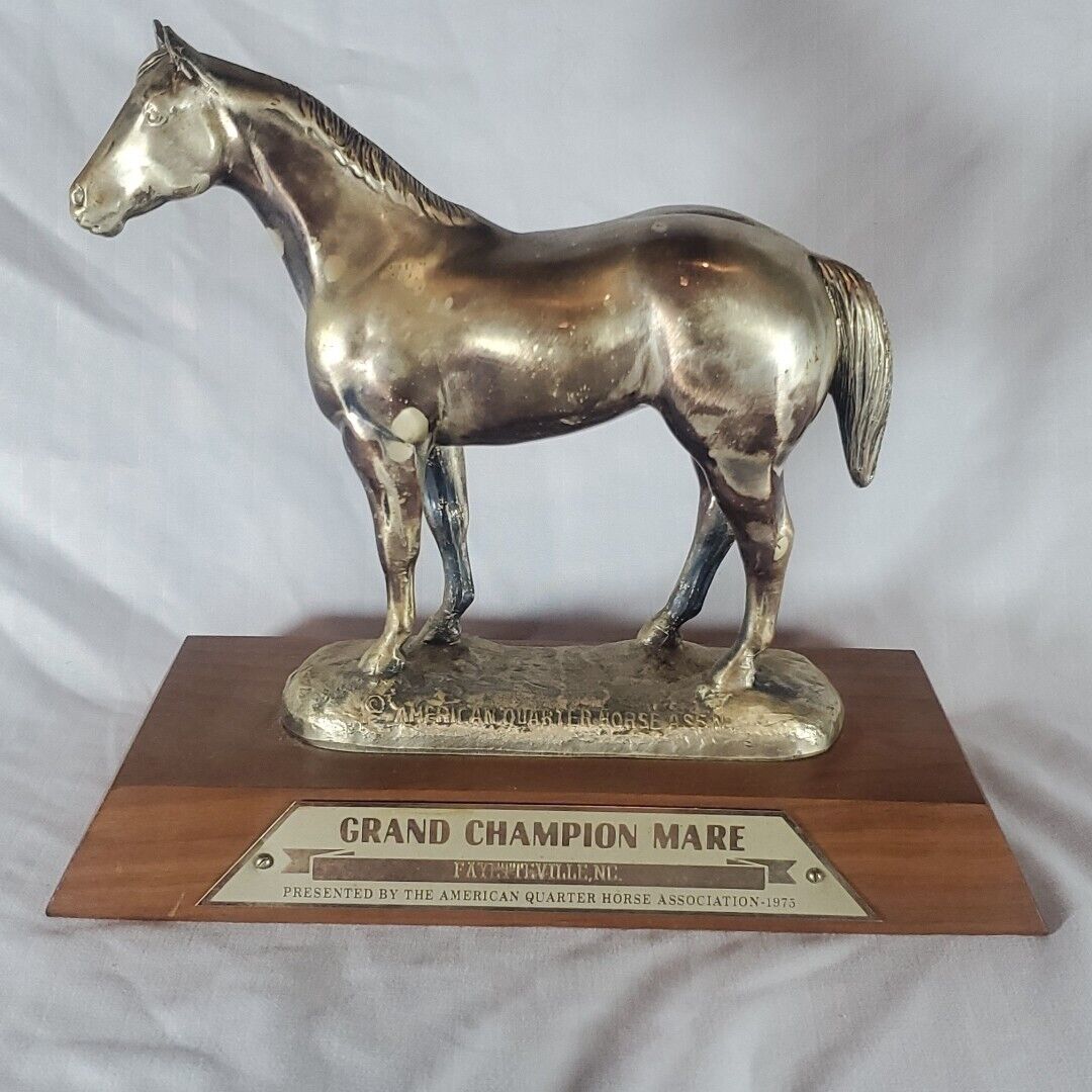 Grand Champion Mare American Quarter Horse Trophy Fayetteville NC 1973 AQHA Wow