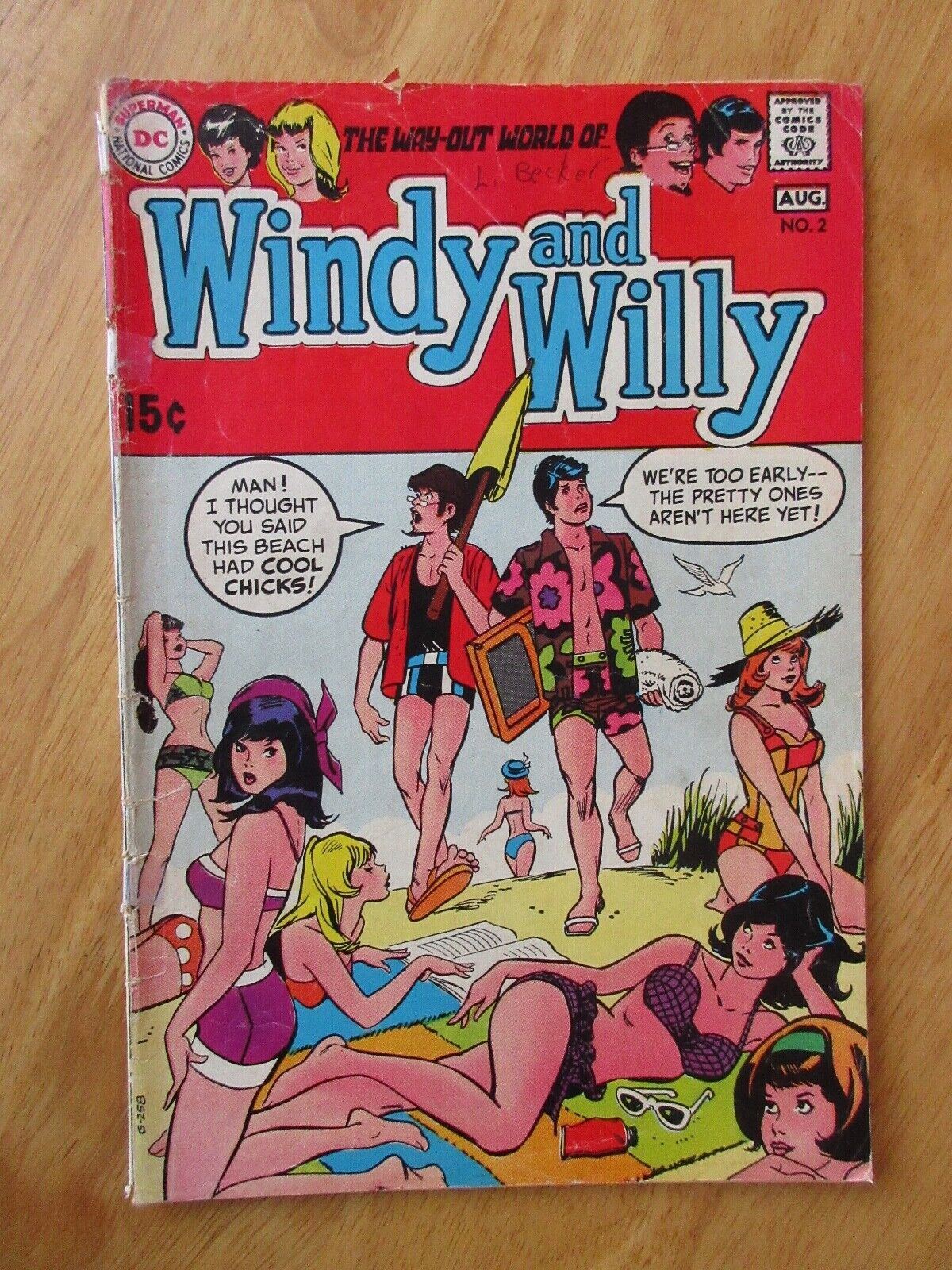 HTF 1969 DC Comic WINDY & WILLY #2 (VG/VG+) **Very Bright & Colorful**