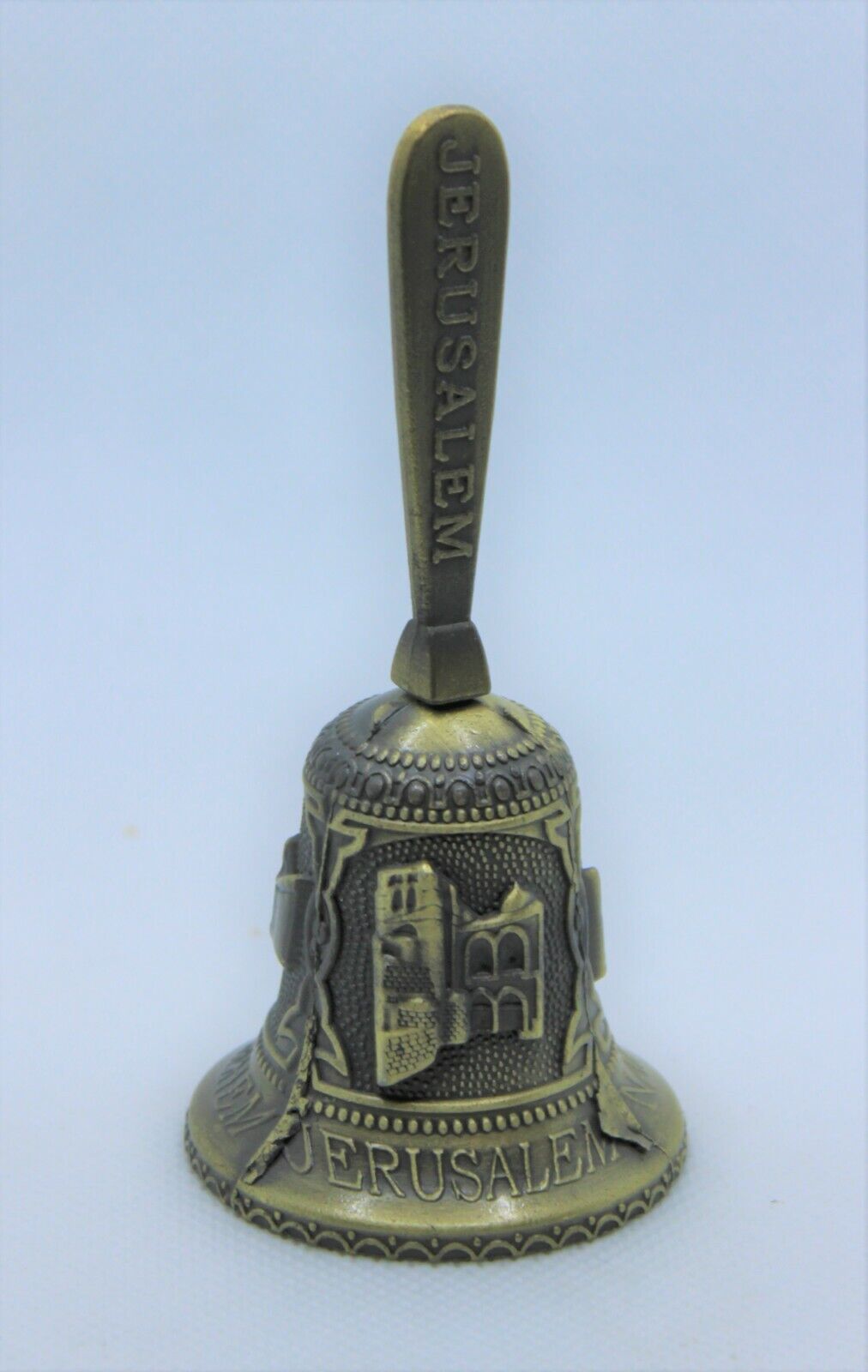 small bell from holy land with famous places on it small size 10cm for kids