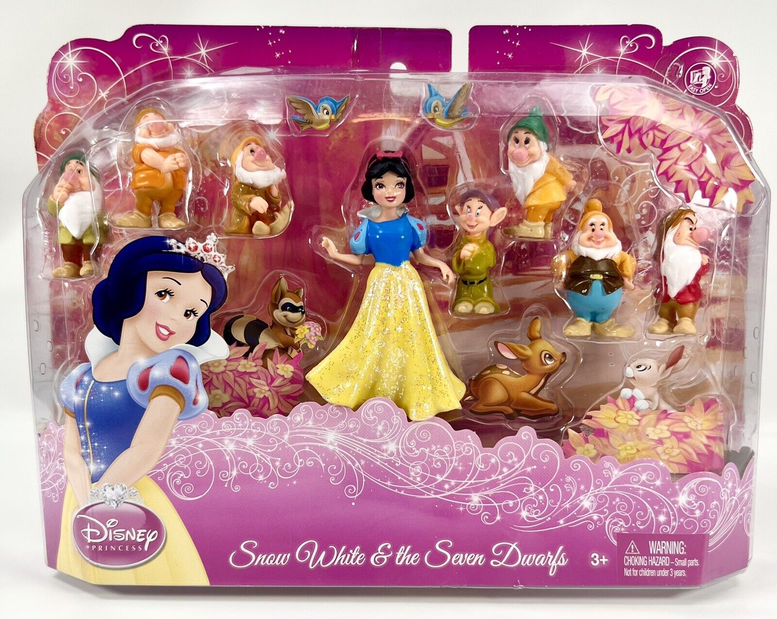 RARE SET 8 Pc\'s Disney Princess Snow white & the Seven Dwarfs Mini Figures