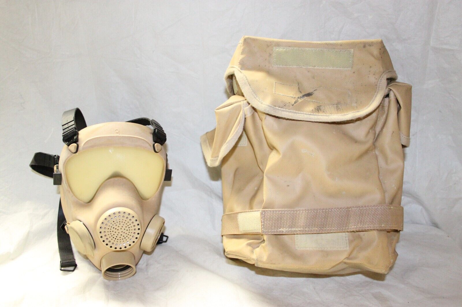 Medium Polish Military Gas Mask NBC MP5 ARF-A 40mm NATO Tan Bag Israeli Filters