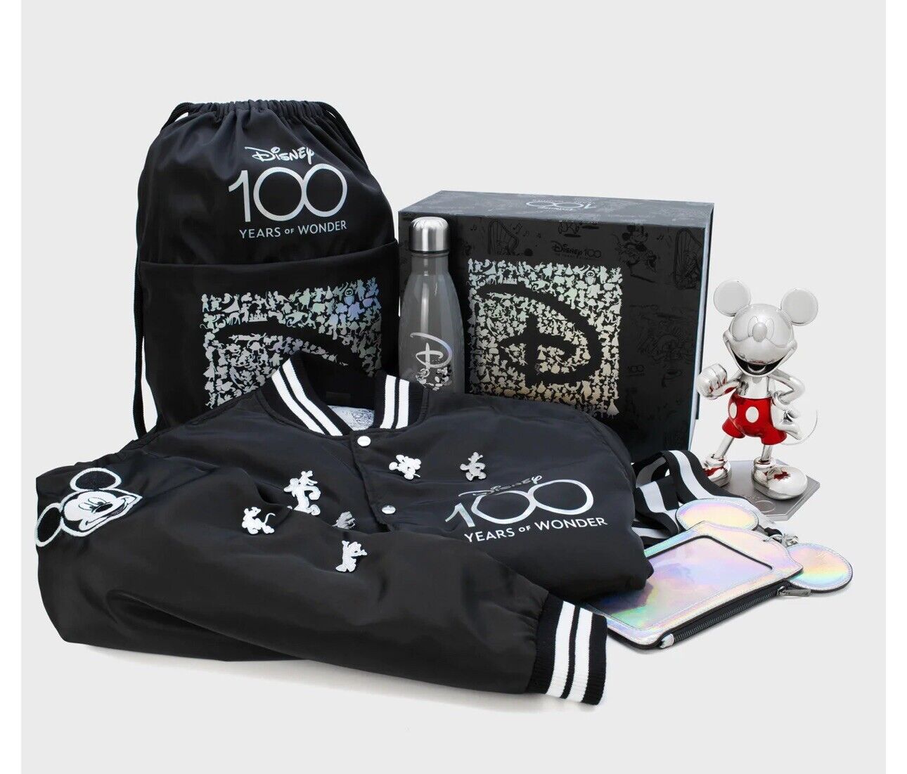 Limited Edition Disney 100 Mickey & Friends Collectors Box NIB With Sz S Jacket