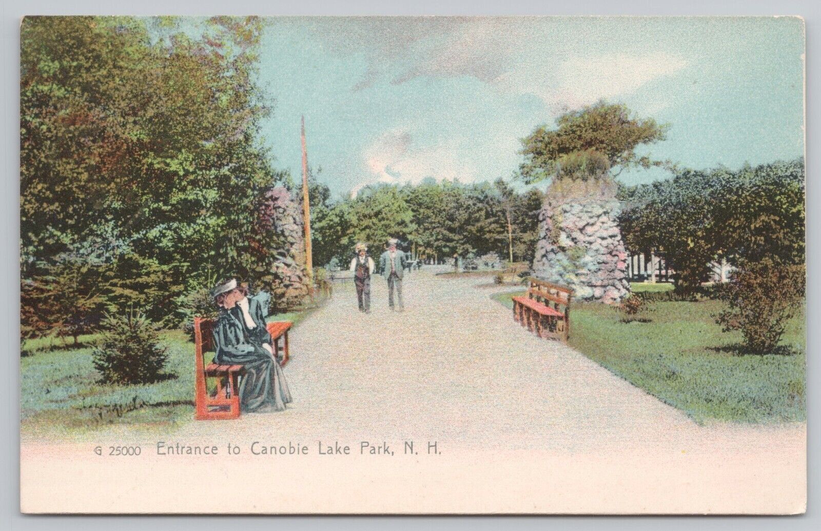 Postcard Entrance to Canobie Lake Park NH New Hampshire Vintage
