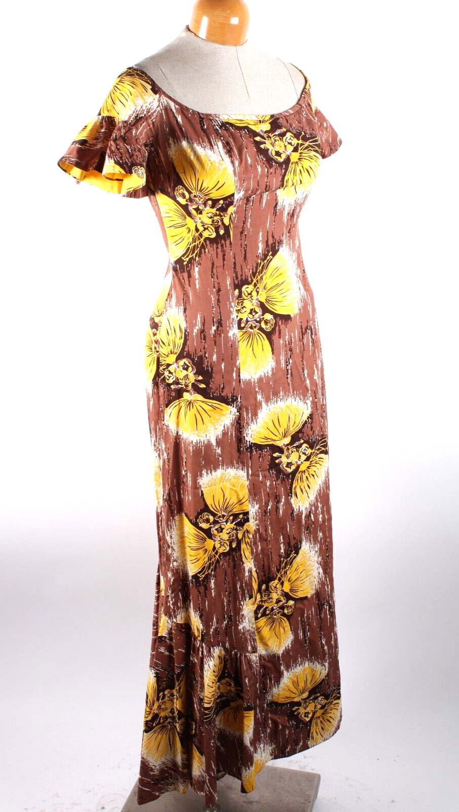 Vintage 1950s Cotton Hawaiian Aloha Dress Women\'s Size Medium