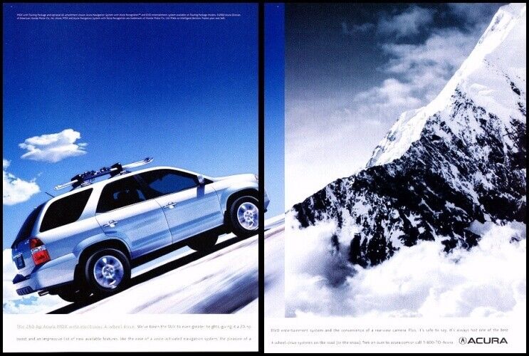 2003 Acura MDX 2-page Original Advertisement Print Art Car Ad D171