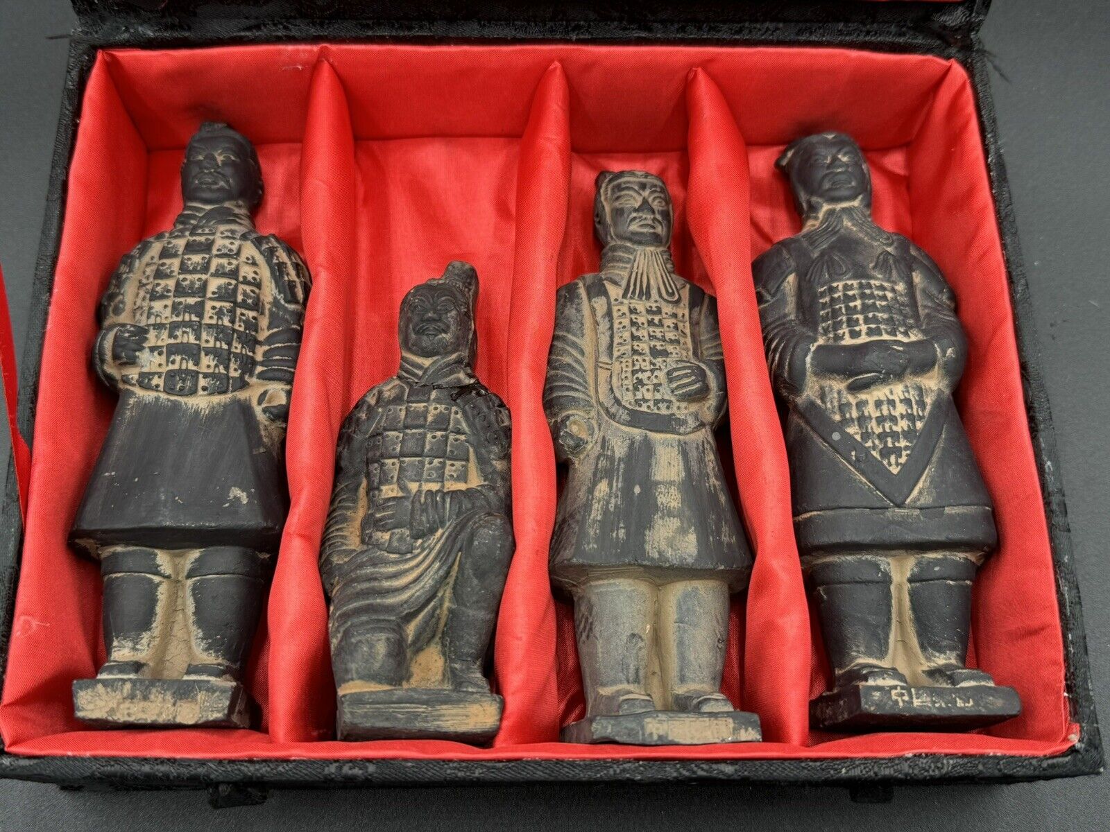 National Geographic Terra Cotta Warriors Set Of 4 Original Box Chinese Warriors