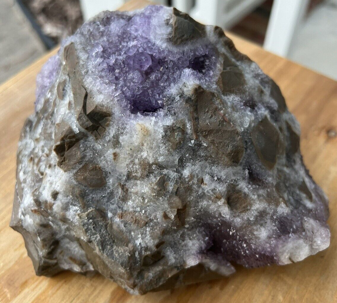 Thunder Bay Amethyst Crystal Cluster - 4lb 0.5oz - Mined in Ontario, Canada