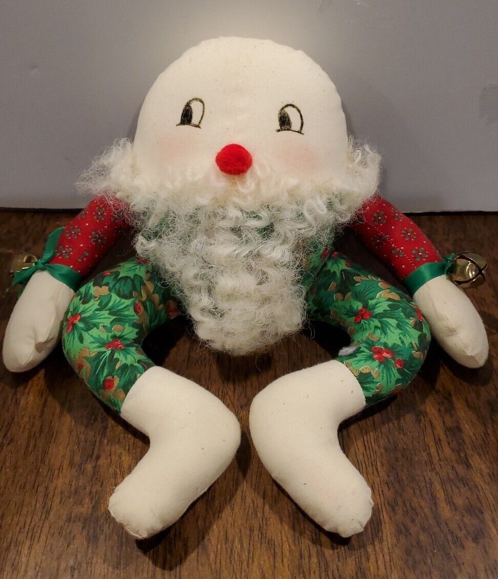 Vintage Hand Made Christmas Humpty Dumpty Santa 11