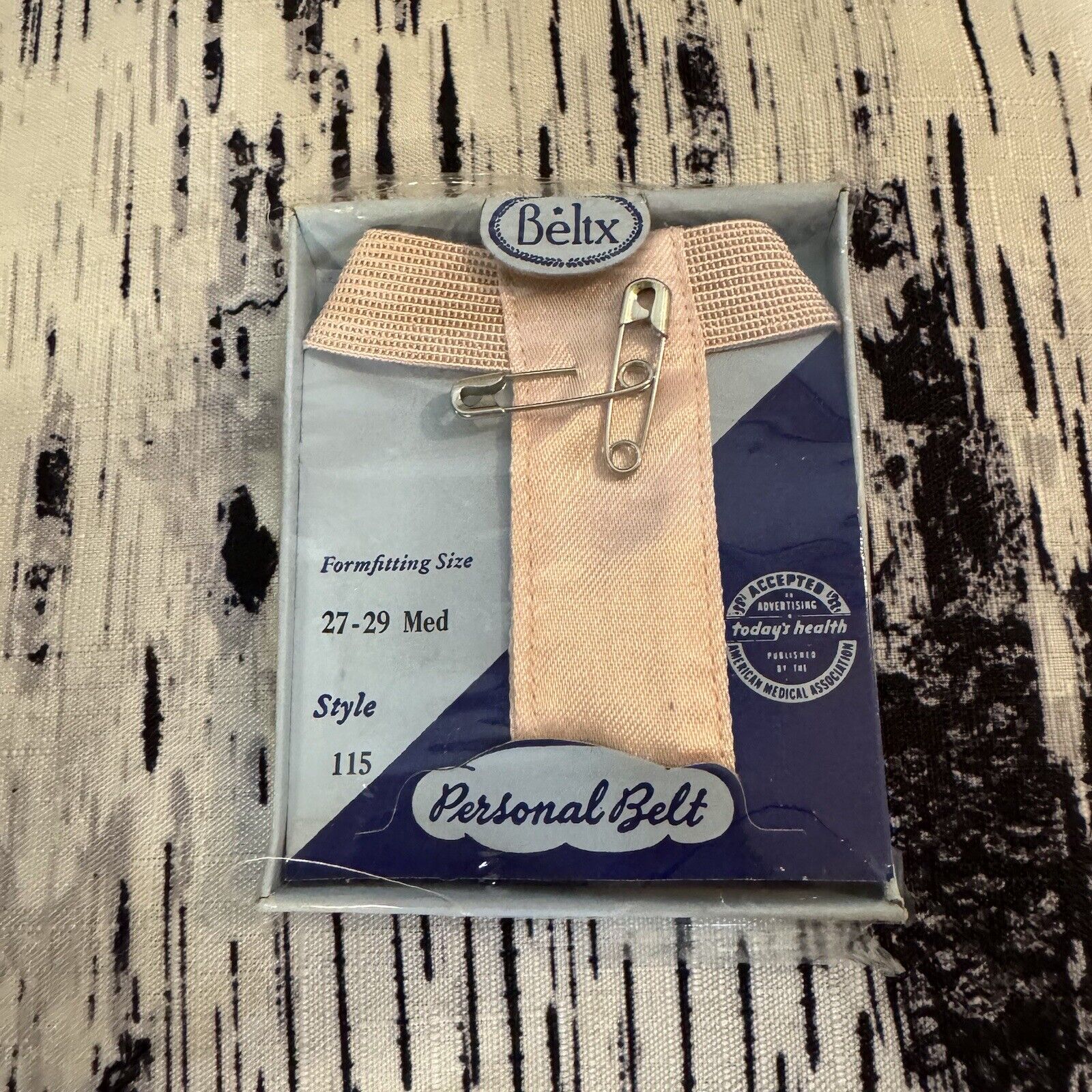 Vintage Beltx Sanitary Personal Belt Holds Sanitary Napkin New Original Package
