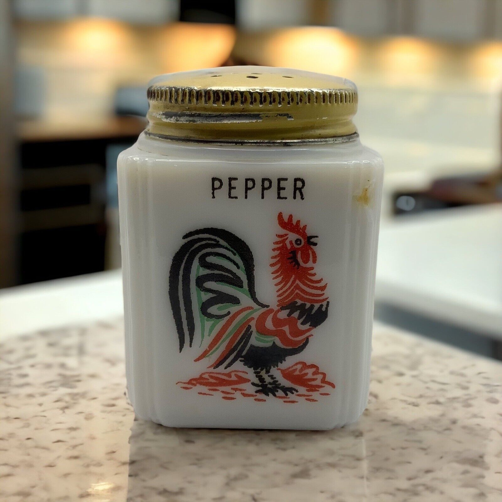 Vintage 1930\'s Tipp City Rooster Pepper Shaker