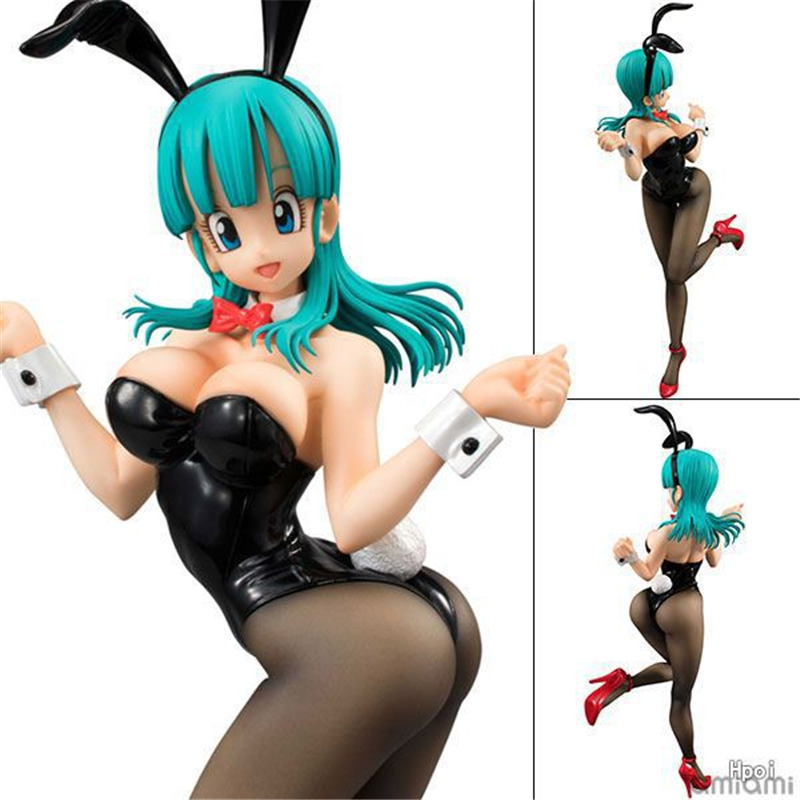 Anime Dragon Ball Z Bunny girl Bulma PVC Action Figure Figurine Toy Gift 19CM