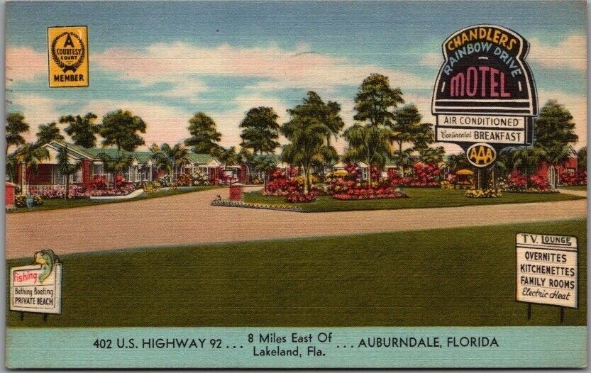 AUBURNDALE Florida Postcard 