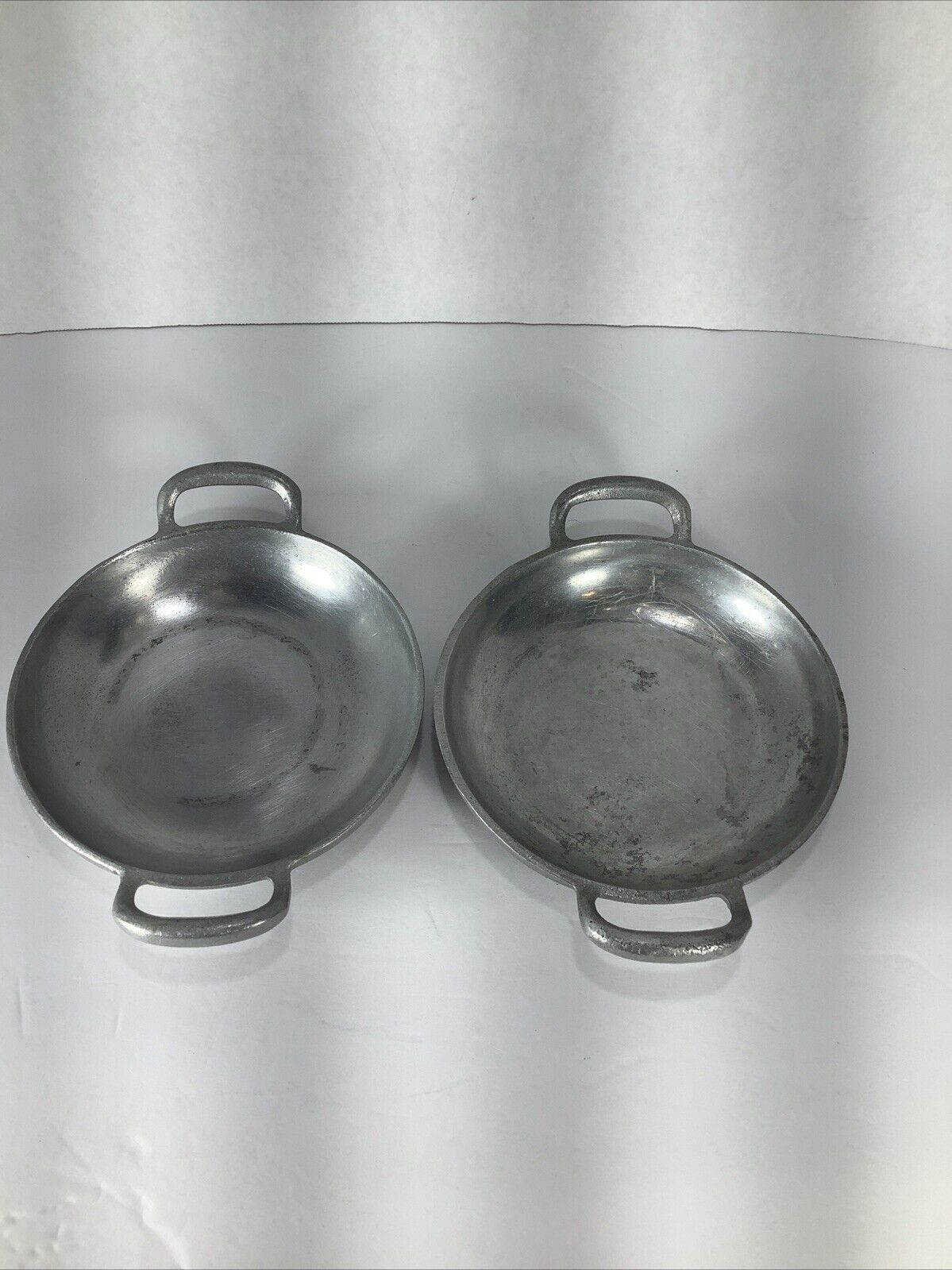 Set Of 2~Wilton Armetale RWP®️Pewter Au Gratin Double Handle Dishes 5.75” Wide