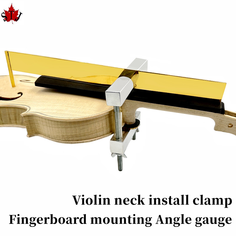 Violin 4/4 neck install clamp fixed clip and Fingerboard accurate measuring tool