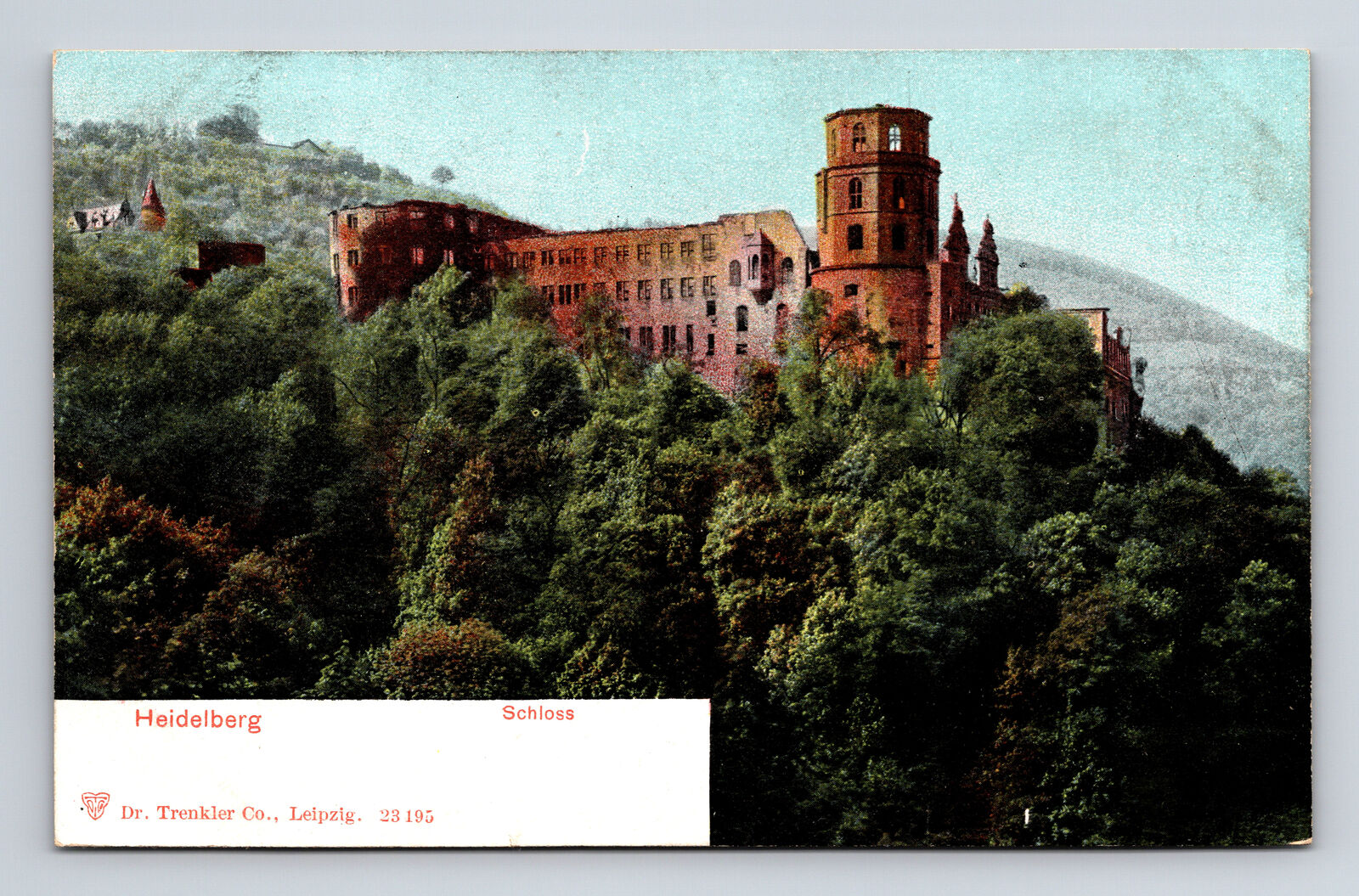 Heidelberg Castle Schloss Dr. Trenkler Co Heidelberg Germany Postcard