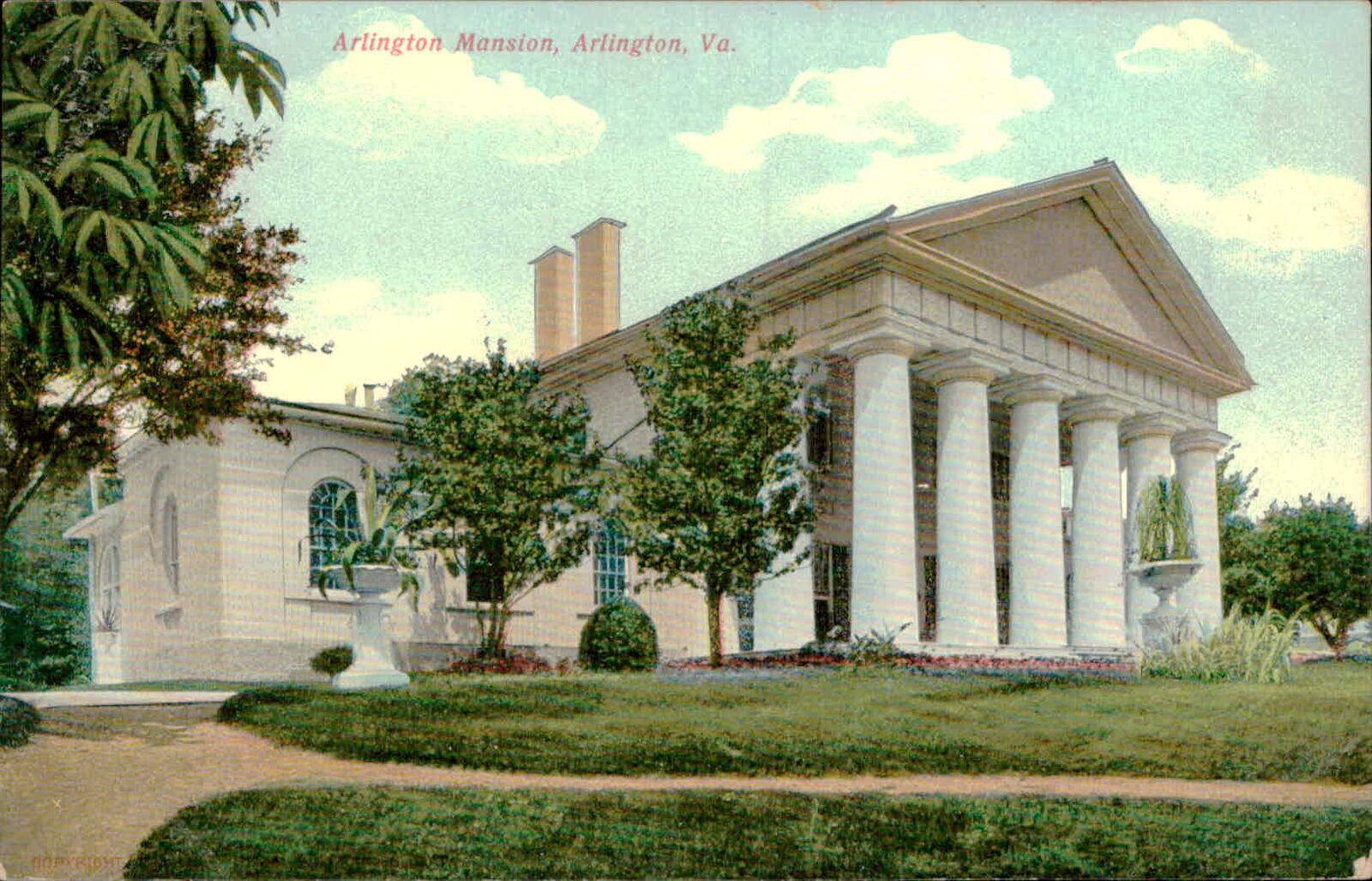 Postcard: COPYRIGHT Arlington Mansion, Arlington, Va.