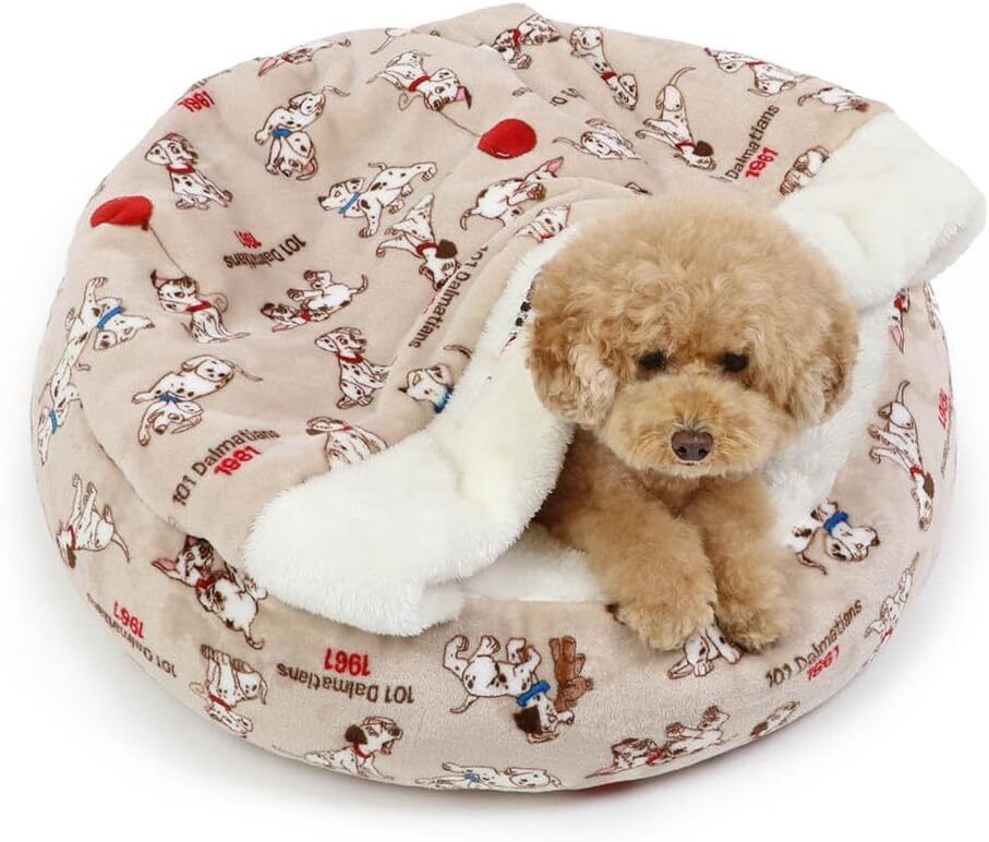 Dog Bed Far Infrared Snoopy Round Sleeping Bag Cuddler (50cm) Brother