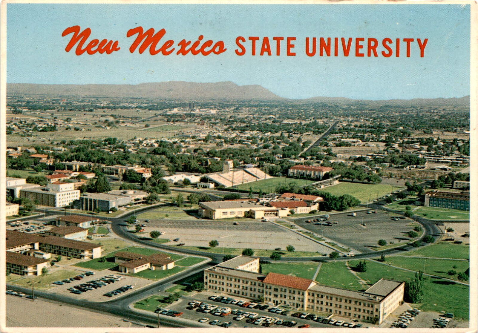 New Mexico State University, University Park, Las Cruces, Petley, Postcard