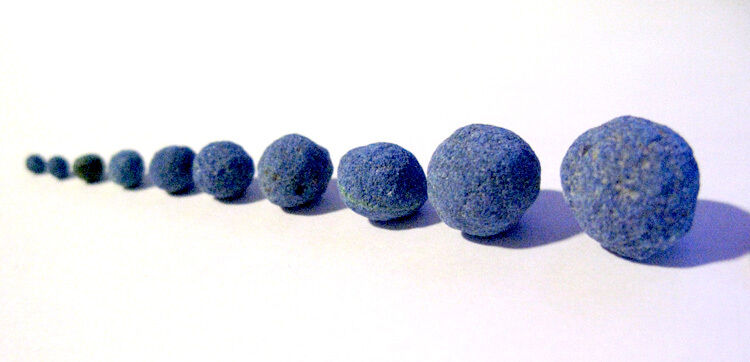 10 AZURITE BALL Specimen SET Crystal NODULE Mineral Blue Ball Mine
