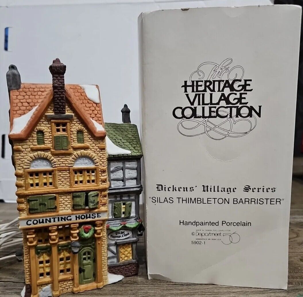 1988 Department 56 Thimbleton Barrister Dickens Heritage Village Collection 5902