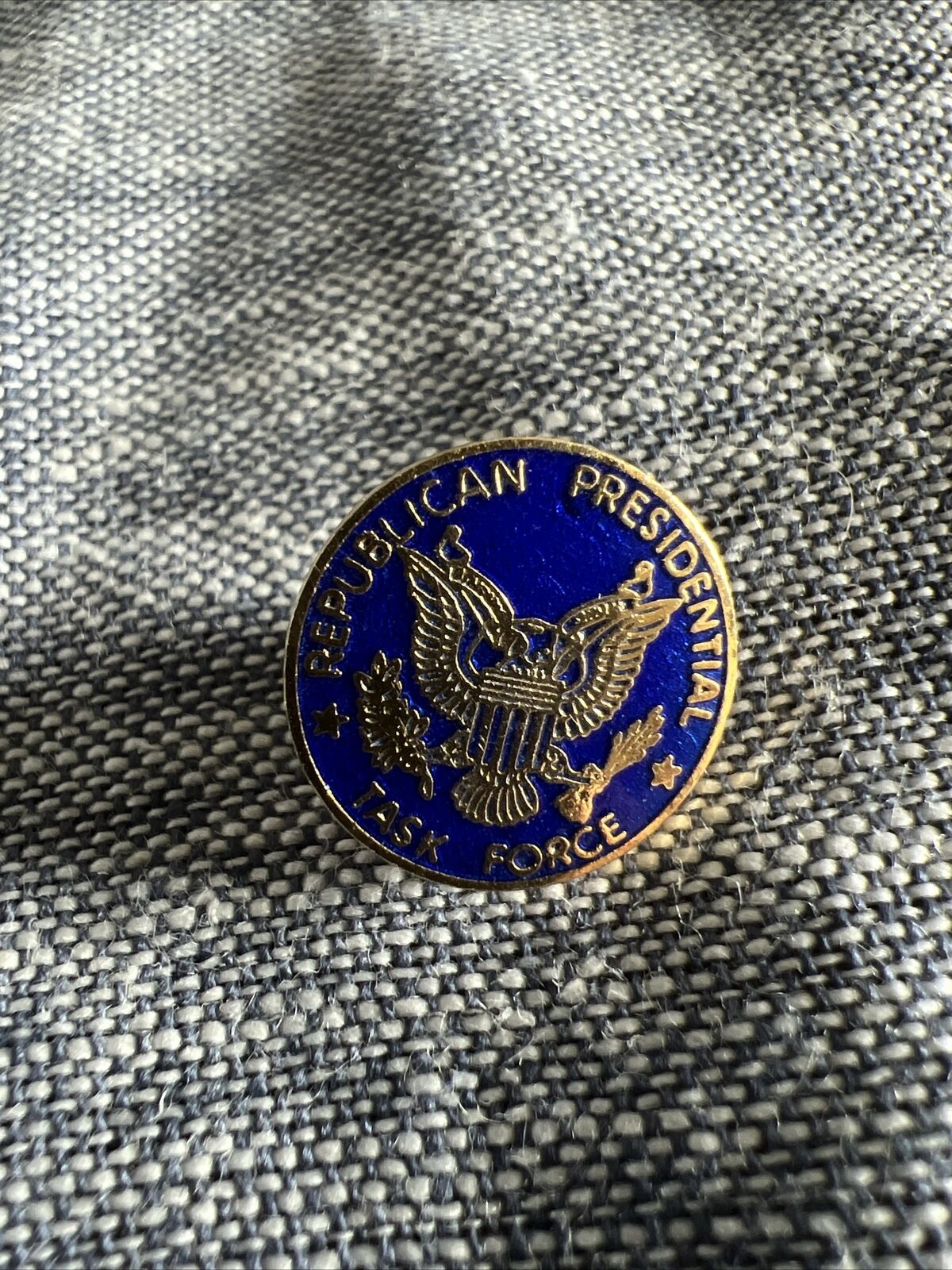 Vintage Republican Presidential Task Force Enameled Lapel Pin or Tie Tack