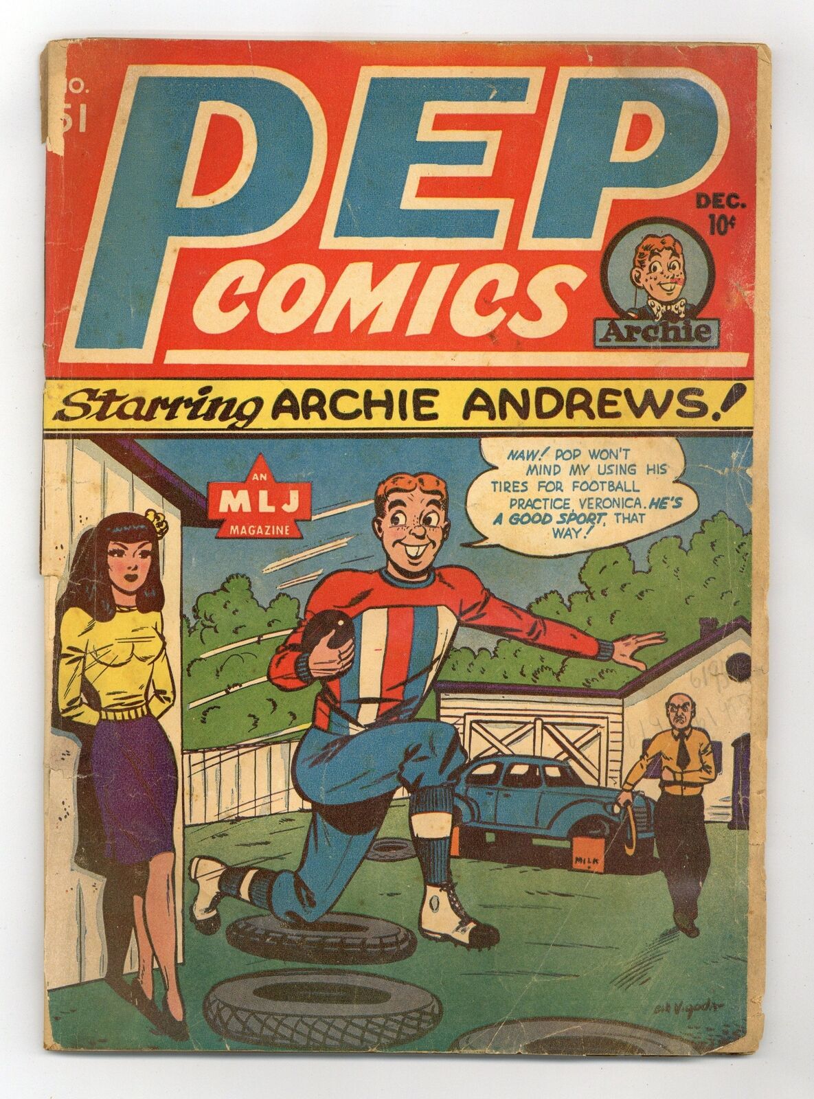 Pep Comics #51 FR 1.0 1944