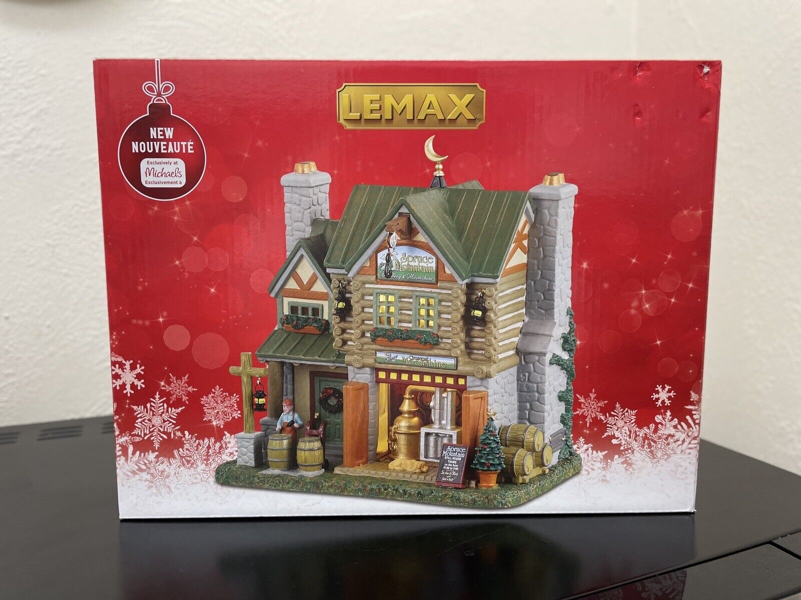Christmas Lemax 2023 Michaels Exclusive “Spruce Mountain Distillery & Moonshine”