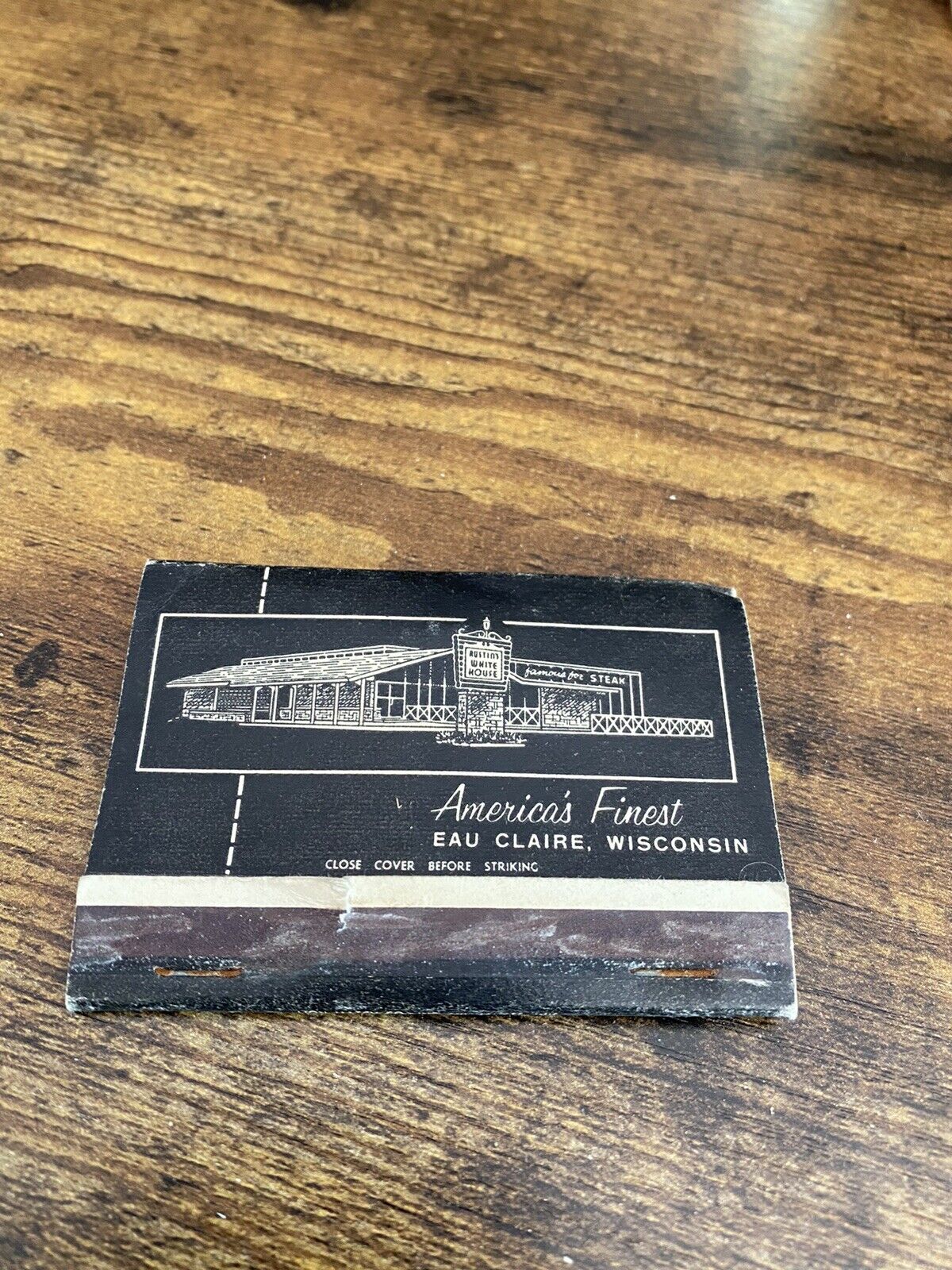 Vintage Austin’s White House Eau Claire Wisconsin Matchbook Matches Advertising